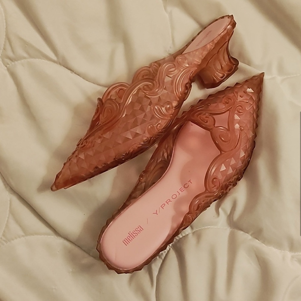 Melissa Y/Project Court Shoe Jelly Mule Pink sz 7